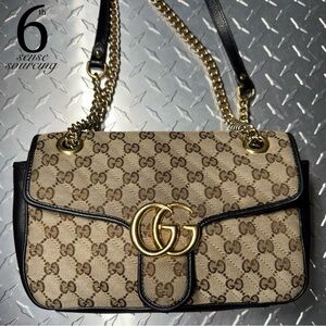 Gucci Marmont Flap Bag in Black